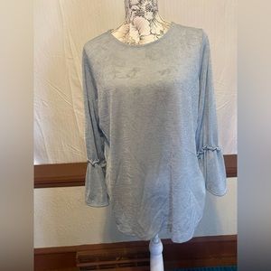 Michael Michael Kors light chambray tunic top, bell sleeves‎